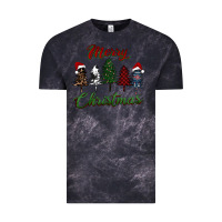 Cloud Black merry christmas trees Vintage Tee - RanaPortraitStore