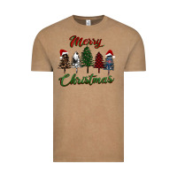 Vintage Coffee merry christmas trees Vintage Tee - RanaPortraitStore