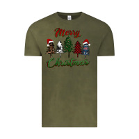 Merry Christmas Trees Vintage Tee | Teevron