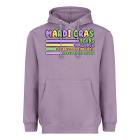 Lavender mardi gras beads Heavyweight Hoodie - MaliasSmallBusiness