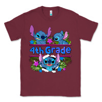 Burgundy preview flower stitch 4 th grade Classic Tee - AdoDesignShop