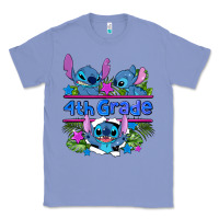Colony Blue preview flower stitch 4 th grade Classic Tee - AdoDesignShop