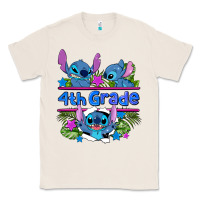 Natural preview flower stitch 4 th grade Classic Tee - AdoDesignShop