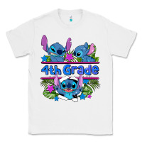 White preview flower stitch 4 th grade Classic Tee - AdoDesignShop