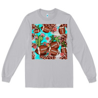 Moon Dust football leopard cactus seamless pattern Long Sleeve Tee - JahusDesignShop