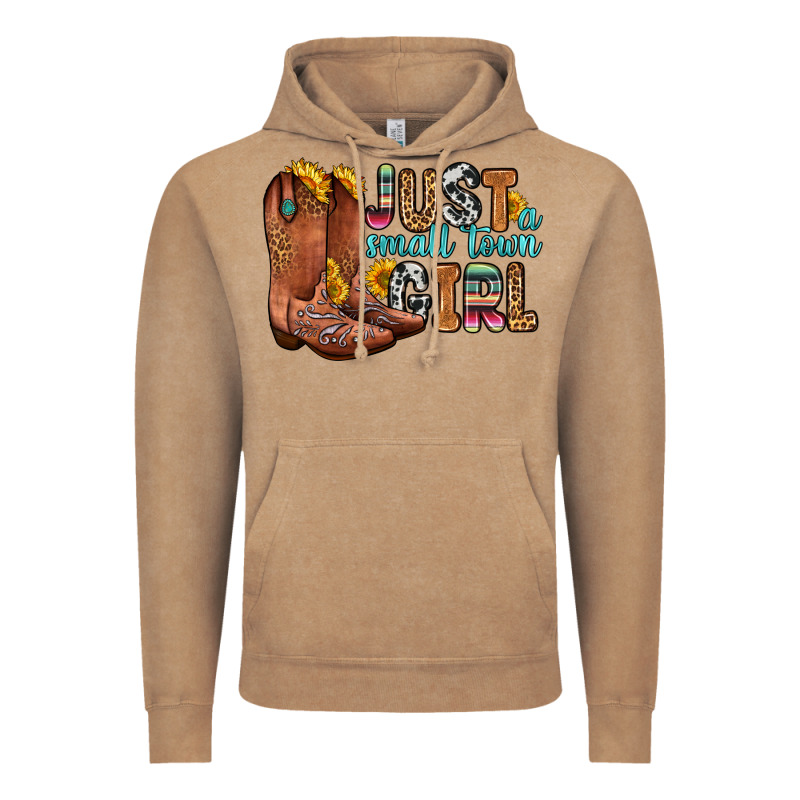 Just A Small Town Girl Vintage Hoodie by Zillion Design Studio | Teevron