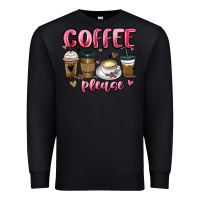 Black coffee please Premium Sweatshirt - MaliasSmallBusiness