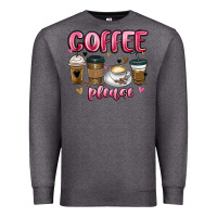 Charcoal Heather coffee please Premium Sweatshirt - MaliasSmallBusiness