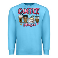 Ocean Blue coffee please Premium Sweatshirt - MaliasSmallBusiness