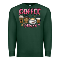Sports Green coffee please Premium Sweatshirt - MaliasSmallBusiness
