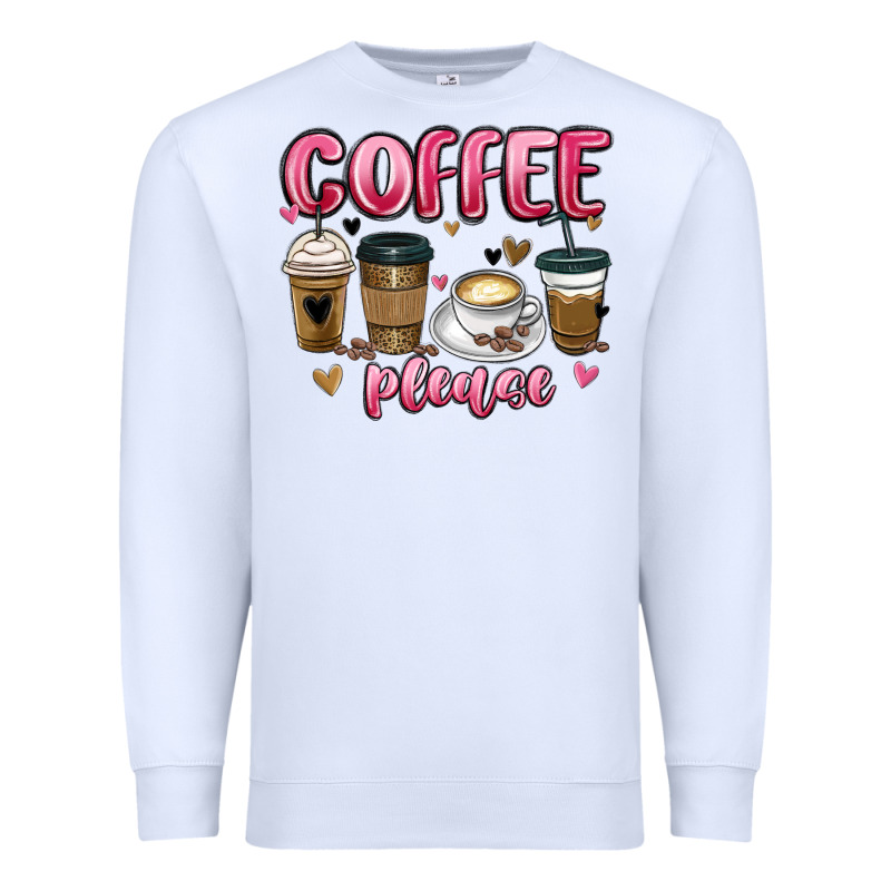 Coffee Please Premium Sweatshirt by MaliasSmallBusiness | Teevron