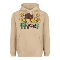 Mushroom 100 days y'all Heavyweight Hoodie - MaliasSmallBusiness
