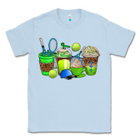 Dusty Blue tennis coffee cups Classic Tee - AdoDesignShop