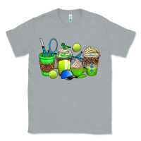 Heather Grey tennis coffee cups Classic Tee - AdoDesignShop