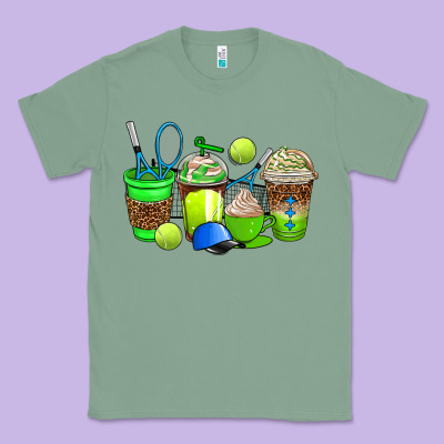 Tennis Coffee Cups Classic Tee Designed By Adodesignshop