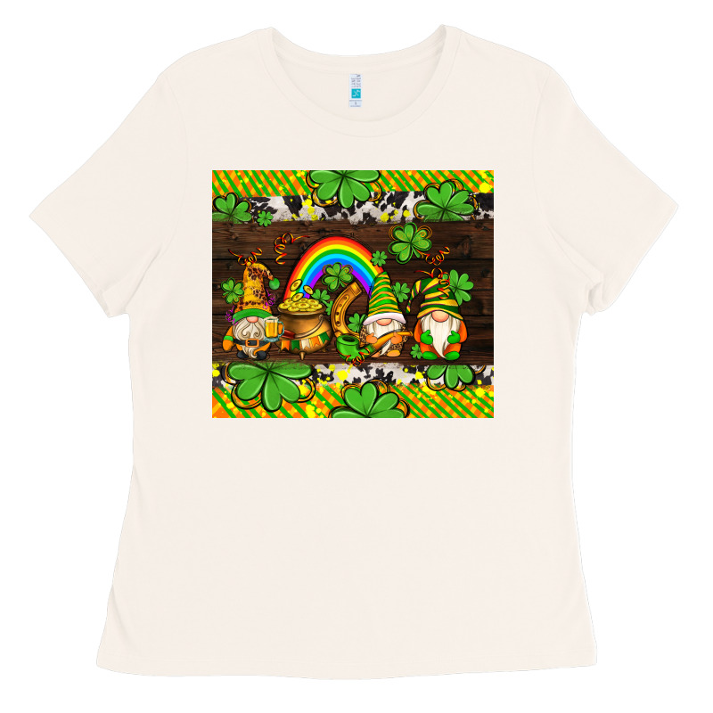 Western St Patricks Gnomes Ladies Tee by AdoDesignShop | Teevron