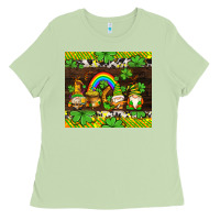 Matcha western st patricks gnomes Ladies Tee - AdoDesignShop