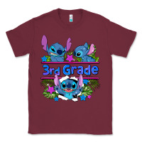 Burgundy preview flower stitch 3rd grade Classic Tee - AdoDesignShop