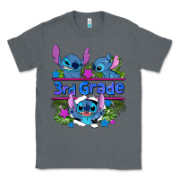 Charcoal Heather preview flower stitch 3rd grade Classic Tee - AdoDesignShop