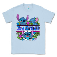 Dusty Blue preview flower stitch 3rd grade Classic Tee - AdoDesignShop