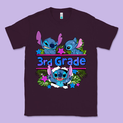 Preview Flower Stitch 3rd Grade Classic Tee Designed By Adodesignshop