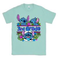 Seafoam preview flower stitch 3rd grade Classic Tee - AdoDesignShop