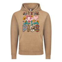Vintage Coffee just a girl who loves pigs Vintage Hoodie - Zillion Design Studio