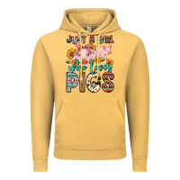 Vintage Mustard just a girl who loves pigs Vintage Hoodie - Zillion Design Studio