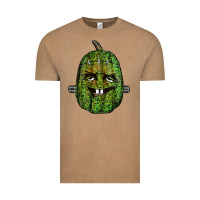 Vintage Coffee leopard pumpkin frankestein Vintage Tee - RanaPortraitStore