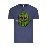Vintage Denim leopard pumpkin frankestein Vintage Tee - RanaPortraitStore