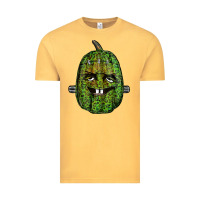 Vintage Mustard leopard pumpkin frankestein Vintage Tee - RanaPortraitStore