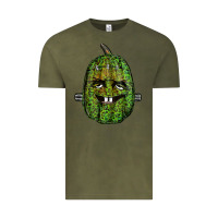 Vintage Olive leopard pumpkin frankestein Vintage Tee - RanaPortraitStore