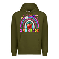 Army Green 2 nd grade Premium Hoodie - BundleAndBundleShop