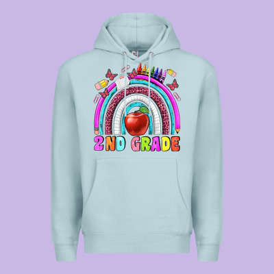 2 Nd Grade Premium Hoodie Designed By Bundleandbundleshop