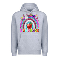 Heather Grey 2 nd grade Premium Hoodie - BundleAndBundleShop