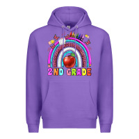 Purple 2 nd grade Premium Hoodie - BundleAndBundleShop