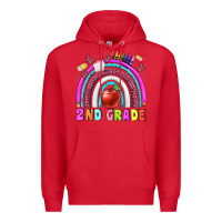 Red 2 nd grade Premium Hoodie - BundleAndBundleShop