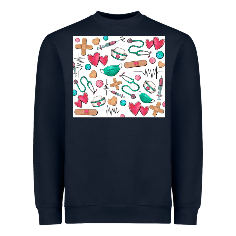 Nurse Heavyweight Sweatshirt by Zillion Design Studio | Teevron