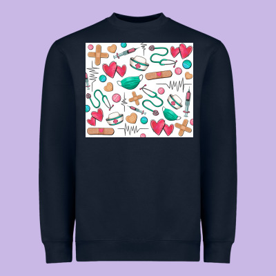 Nurse Heavyweight Sweatshirt Designed By Zillion Design Studio