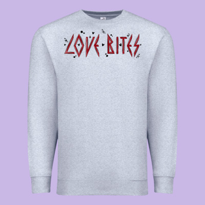 Love Bites Premium Sweatshirt Designed By Maliassmallbusiness