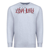 Heather Grey love bites Premium Sweatshirt - MaliasSmallBusiness