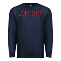 Navy love bites Premium Sweatshirt - MaliasSmallBusiness