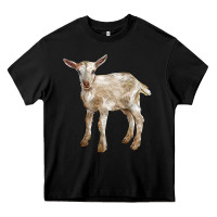 Black Baby Saanen Goat Heavy Core Tee - LillyAllenDesigns