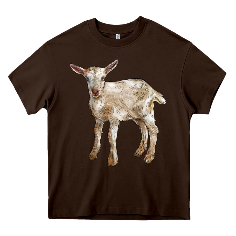Baby Saanen Goat Heavy Core Tee by LillyAllenDesigns | Teevron