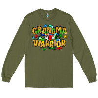 Army Green grandma of a warrior Long Sleeve Tee - Artiststas