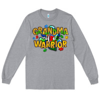 Heather Grey grandma of a warrior Long Sleeve Tee - Artiststas