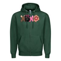 Sports Green xoxo belted galloway Zipper Hoodie - AdoDesignShop