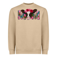 Mushroom mom with cow mothers day Heavyweight Sweatshirt - texasbilliewilder