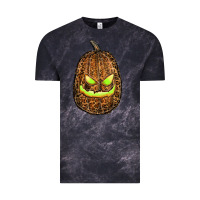 Cloud Black watercolor leopard pumpkin Vintage Tee - RanaPortraitStore