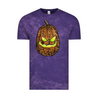 Cloud Purple watercolor leopard pumpkin Vintage Tee - RanaPortraitStore